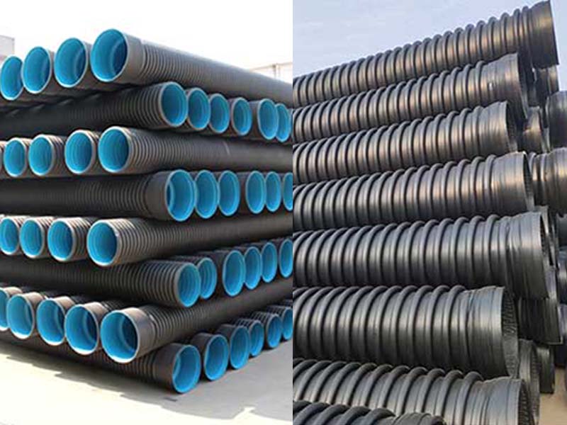 Difference between KRAH pipe and HDPE double wall corrugated pipe