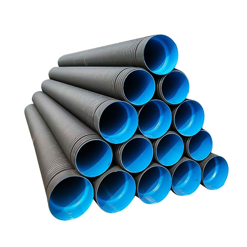 HDPE Double-wall Corrugated Pipe Standard ISO4427/ IPS/DIPS Sizes DN225-DN800 or Custom