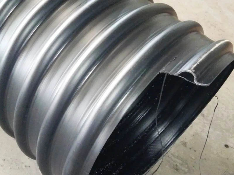 HDPE steel belt reinforced spiral corrugated pipe - News - 1